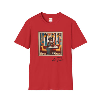 Art Deco Woman Colorful Respite Graphic T-Shirt
