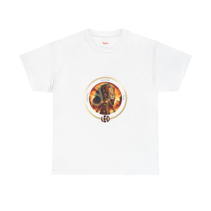Leo Unisex Tee - Graphic of Black Woman and Lion