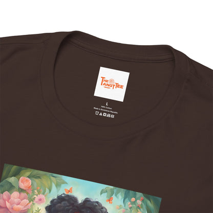 Graphic Tee Love the Planet Little Black Girl Holding Globe