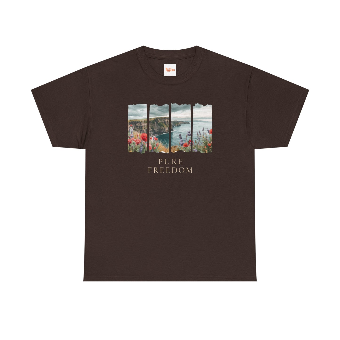 Pure Freedom Oceanside Cliff T-Shirt — Wildflower Beach Graphic Tee
