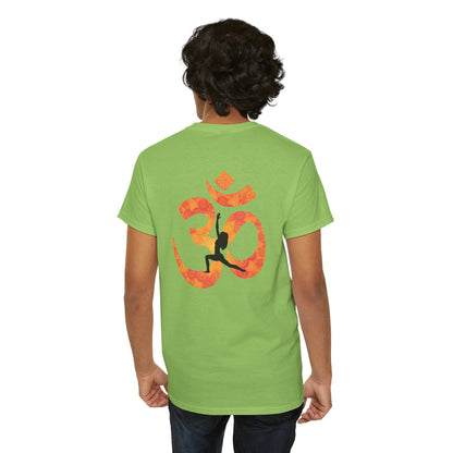 Namaste Peace Yoga T-Shirt — Woman Silhouette & Peace Symbol