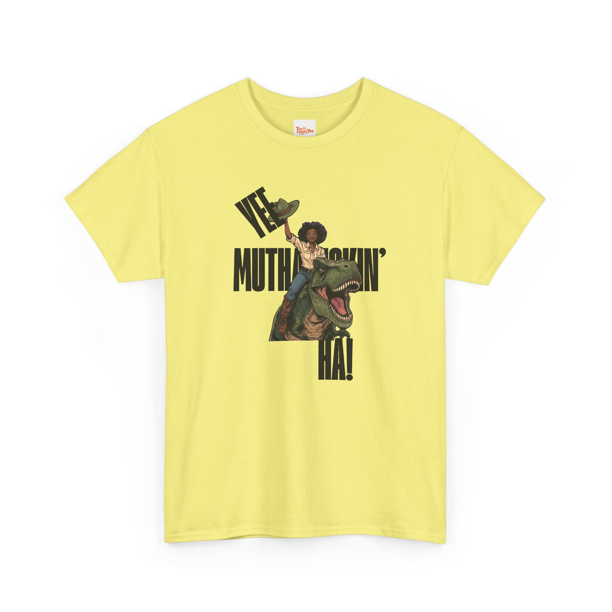 Dinosaur Rider Tee — "Yee Muthafuckin' Ha!" Graphic T-Shirt