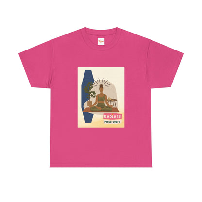 Yoga Tee with Radiate Positivity Graphic