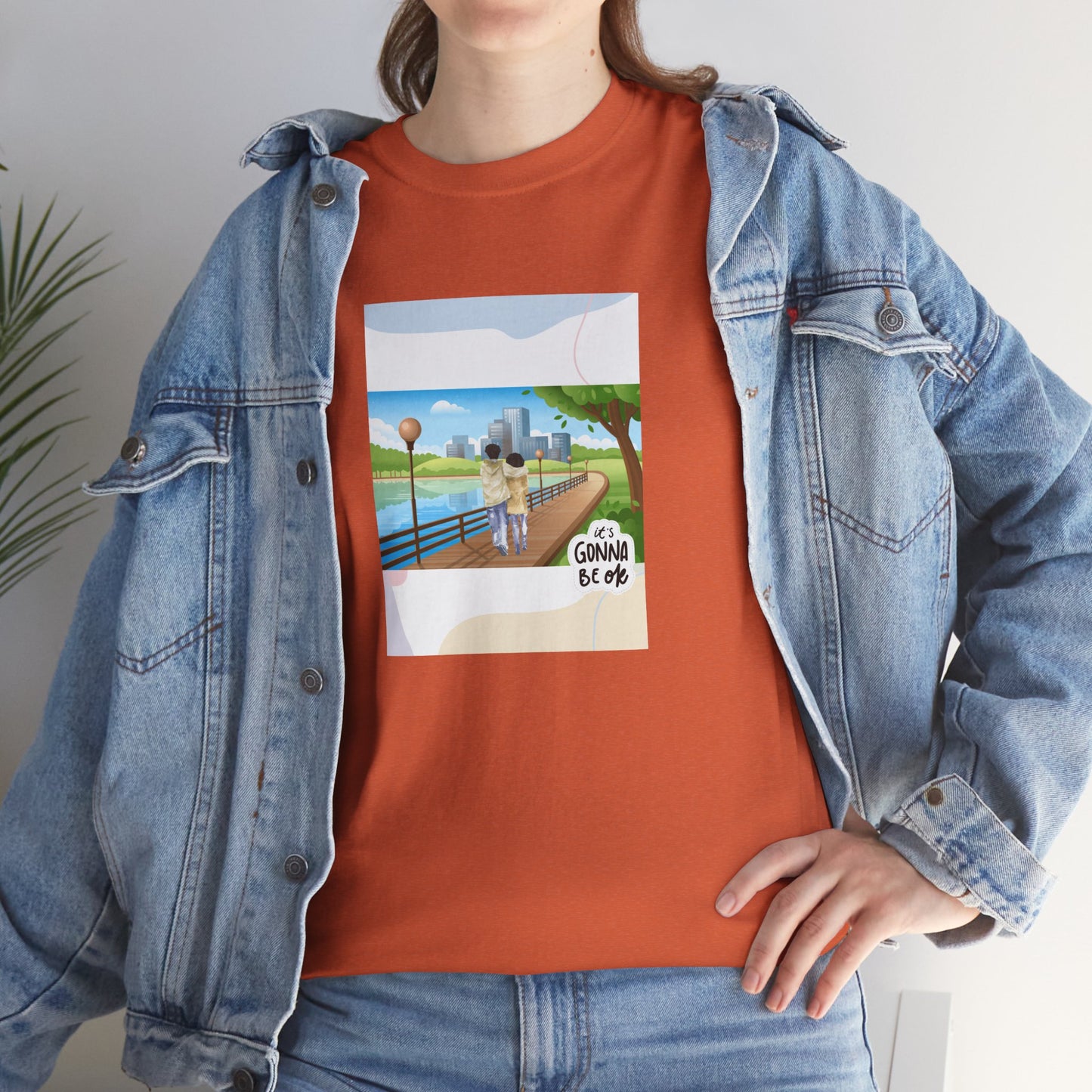 Graphic Tee It's Gonna Be OK Couple Walking Park
