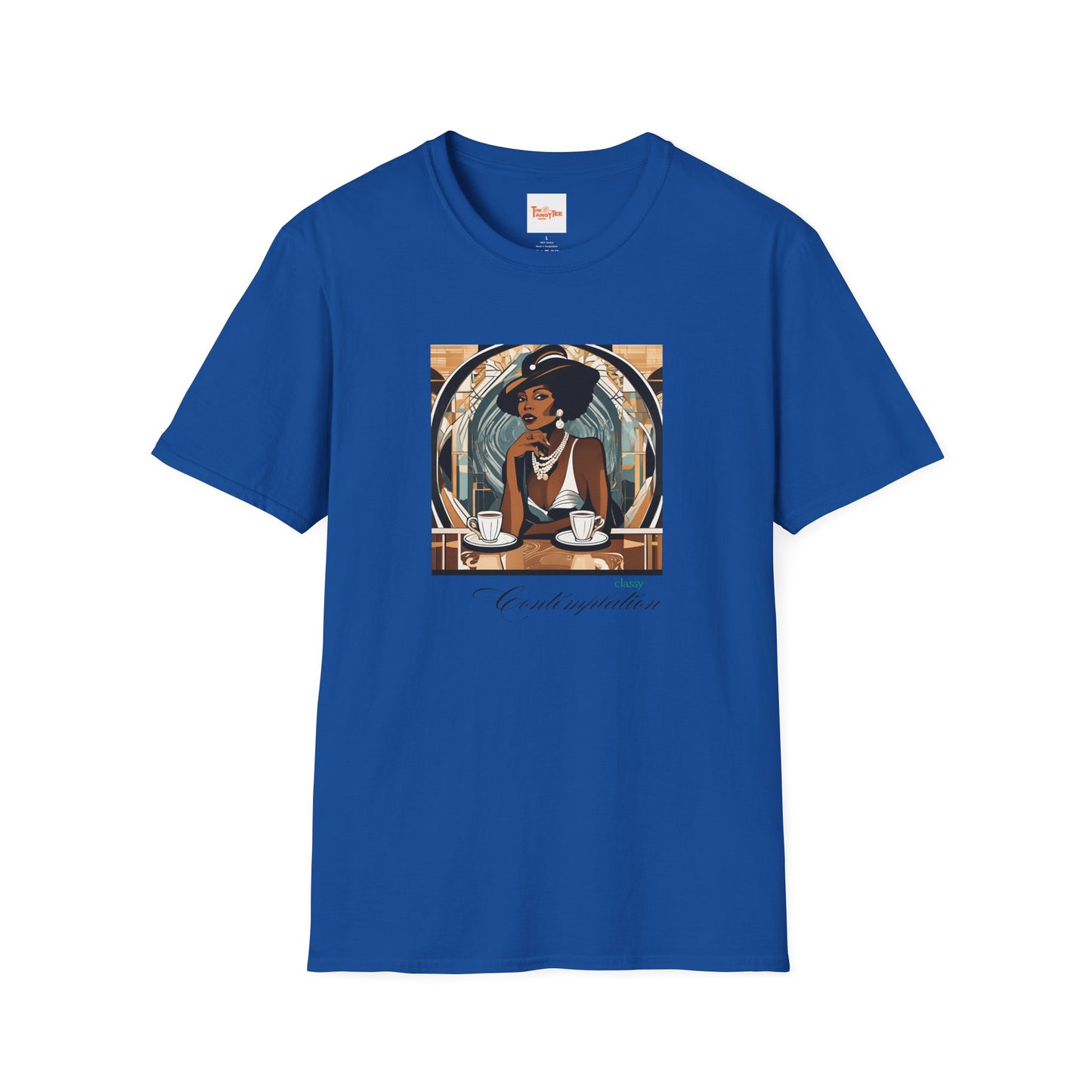Art Deco Woman Classy Contemplation Graphic T-Shirt