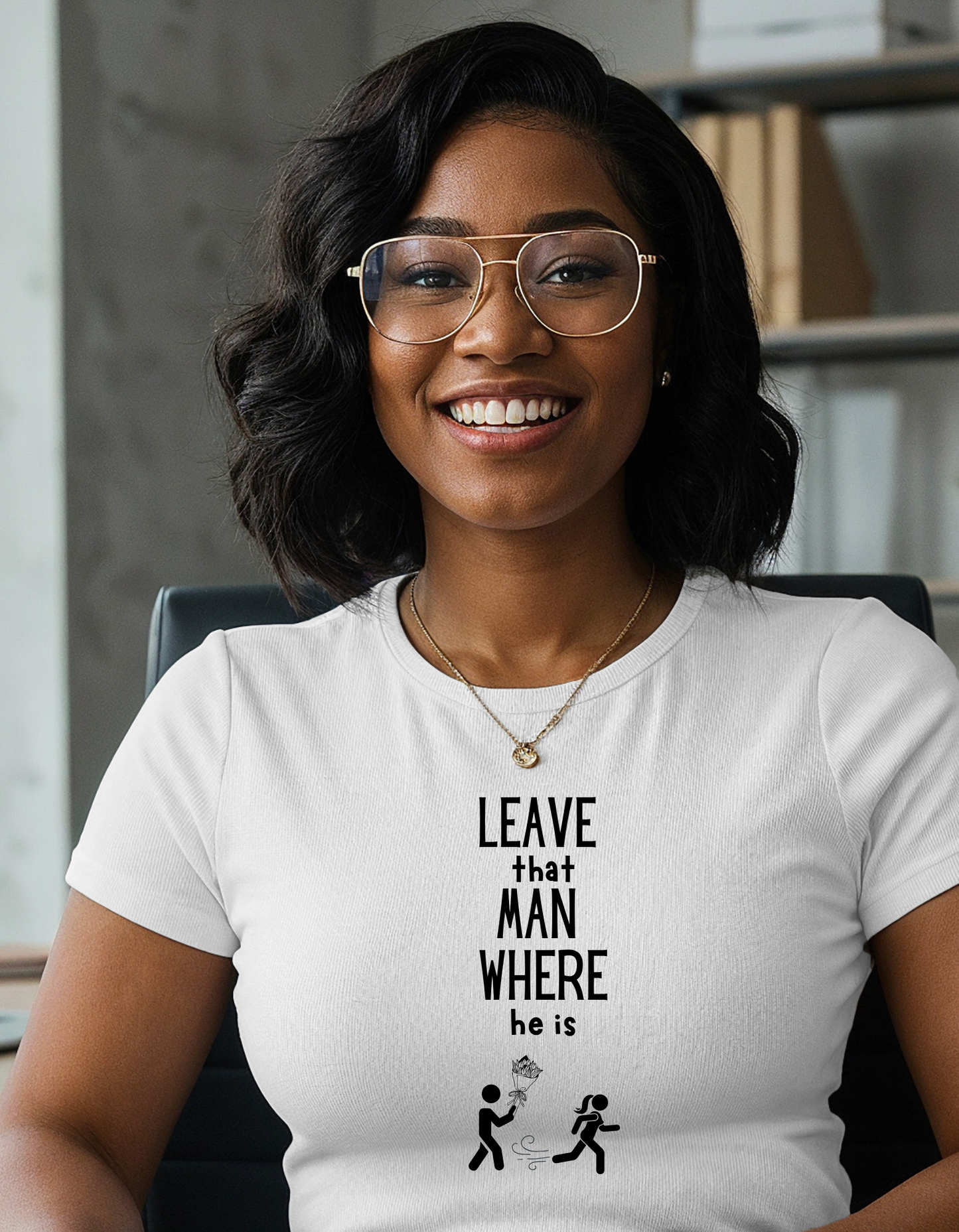 Graphic Leave That Man Unisex Tee