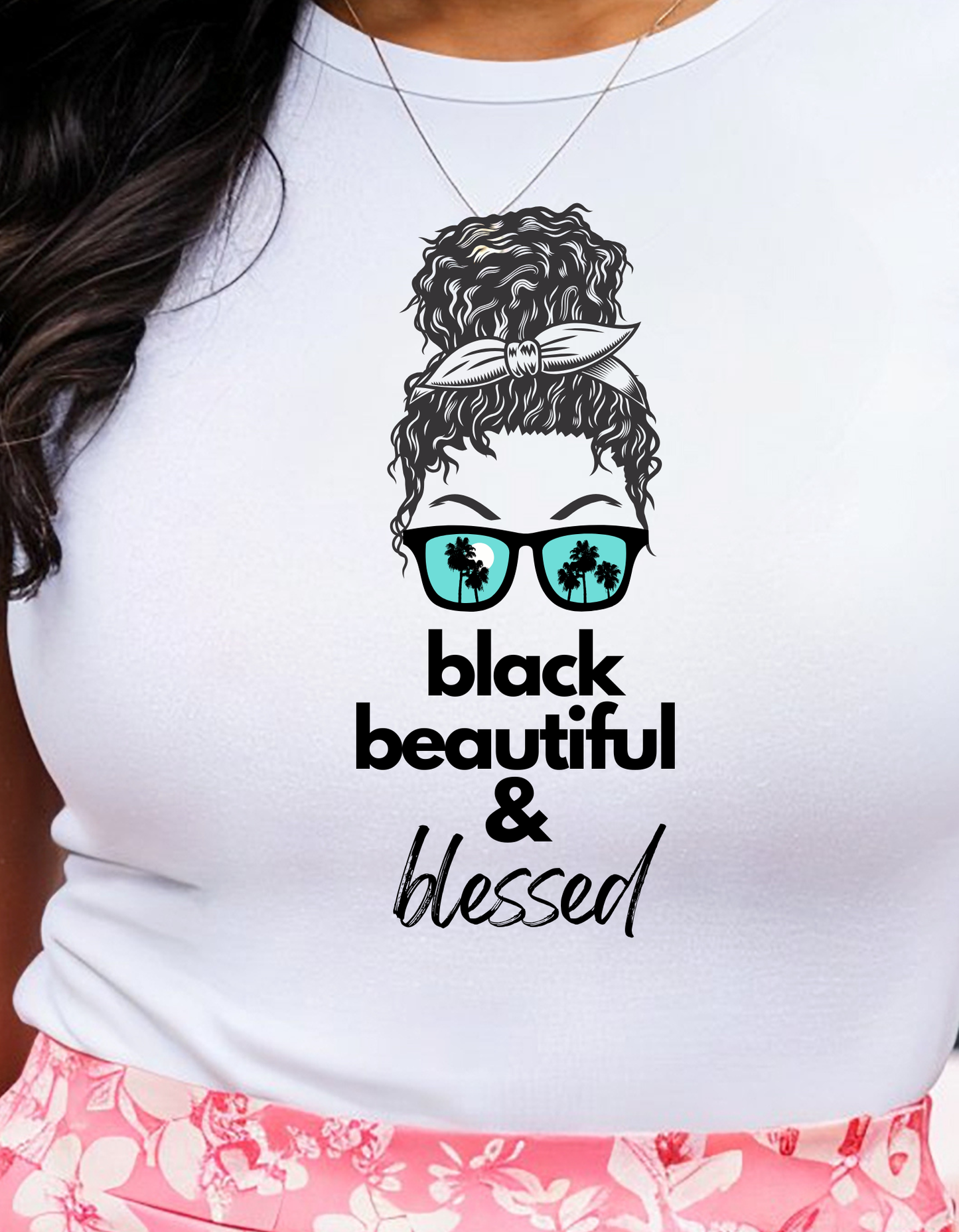 Black Beautiful Blessed Unisex Tee