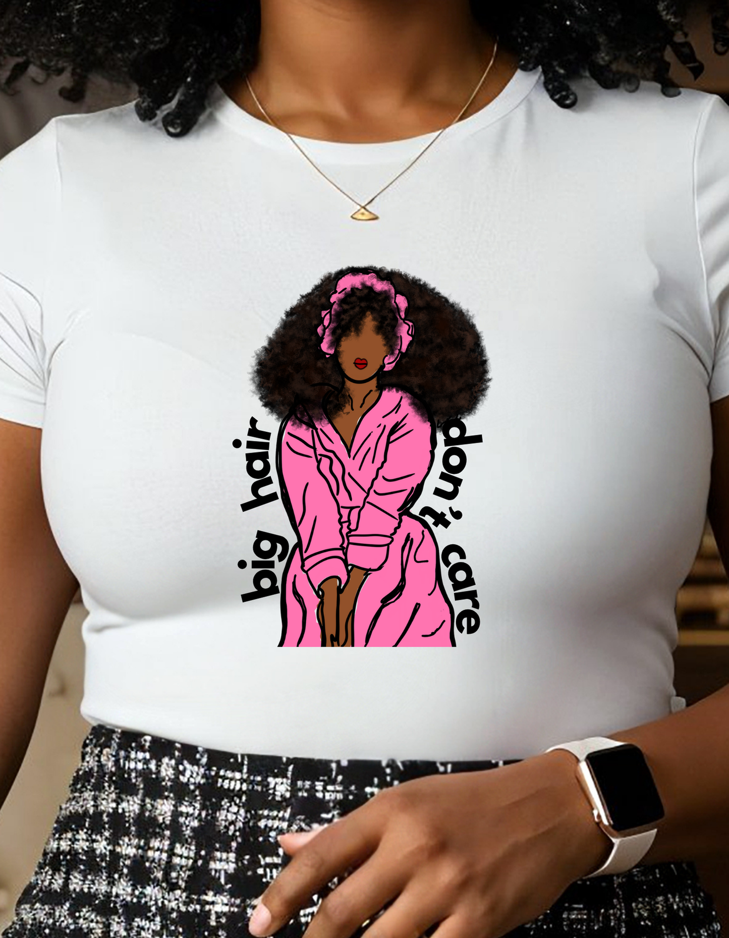 Big Hair, Don't Care Tee