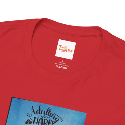 Coffee Lover T-Shirt: Adulting is Hard Without Coffee