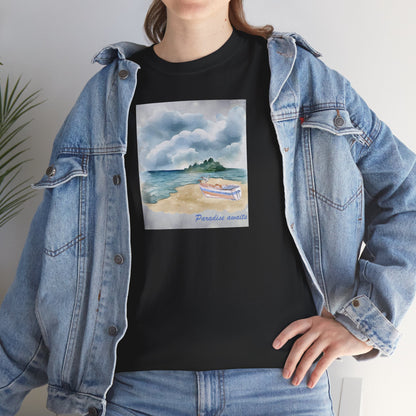 Paradise Awaits Beach Boat T-Shirt