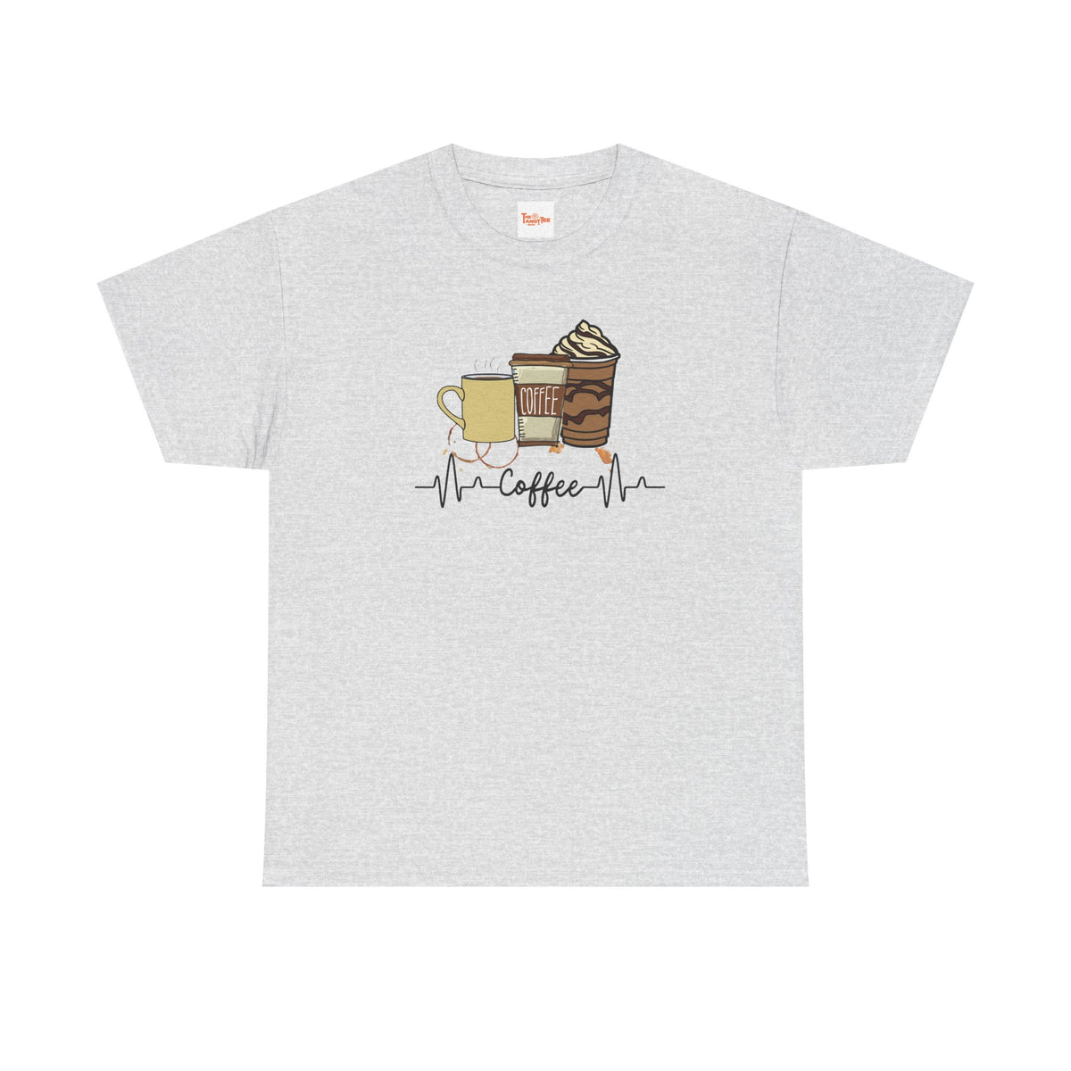 Coffee Stat T-Shirt — Graphic Tee Featuring Three Coffee Drinks