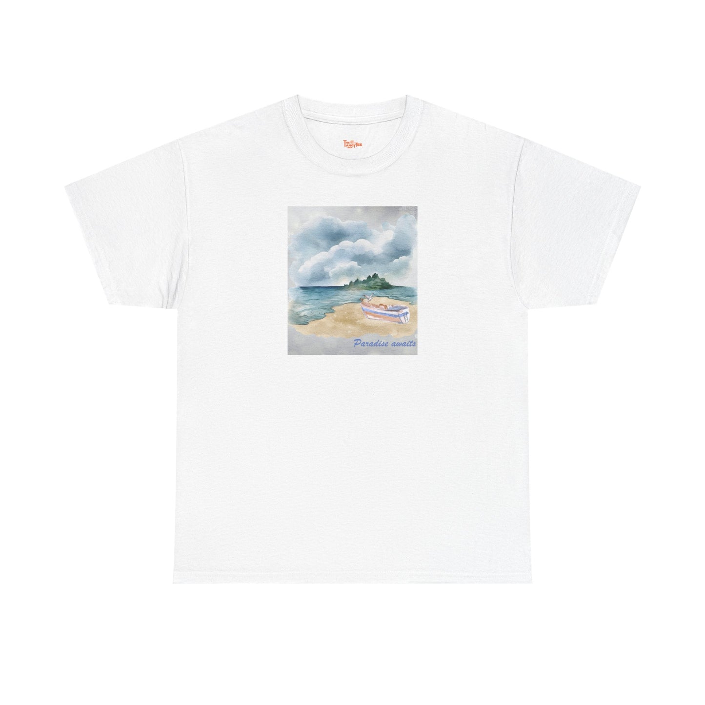 Paradise Awaits Beach Boat T-Shirt