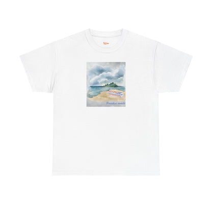 Paradise Awaits Beach Boat T-Shirt