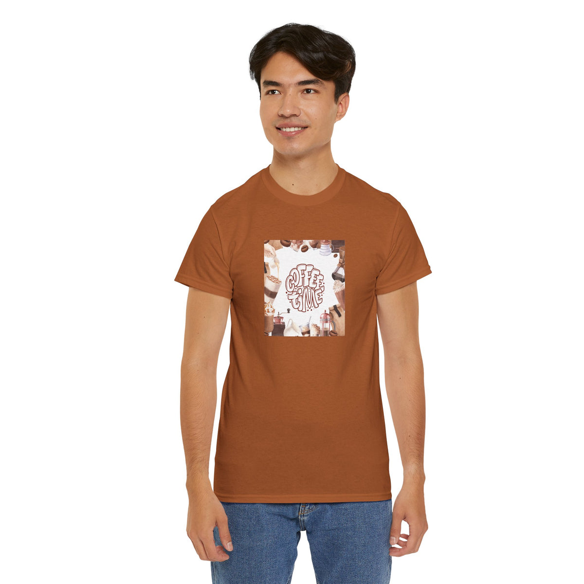 Coffee Time T-Shirt — Graphic Coffee Cups Tee