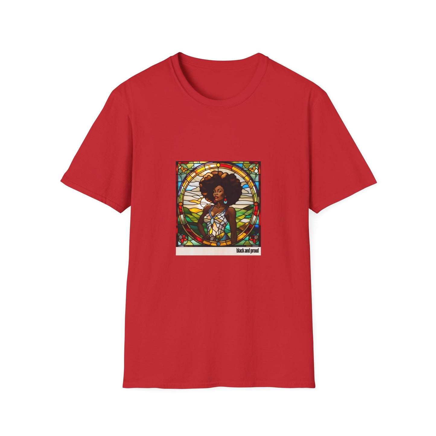 Stained Glass Black and Proud Unisex T-Shirt