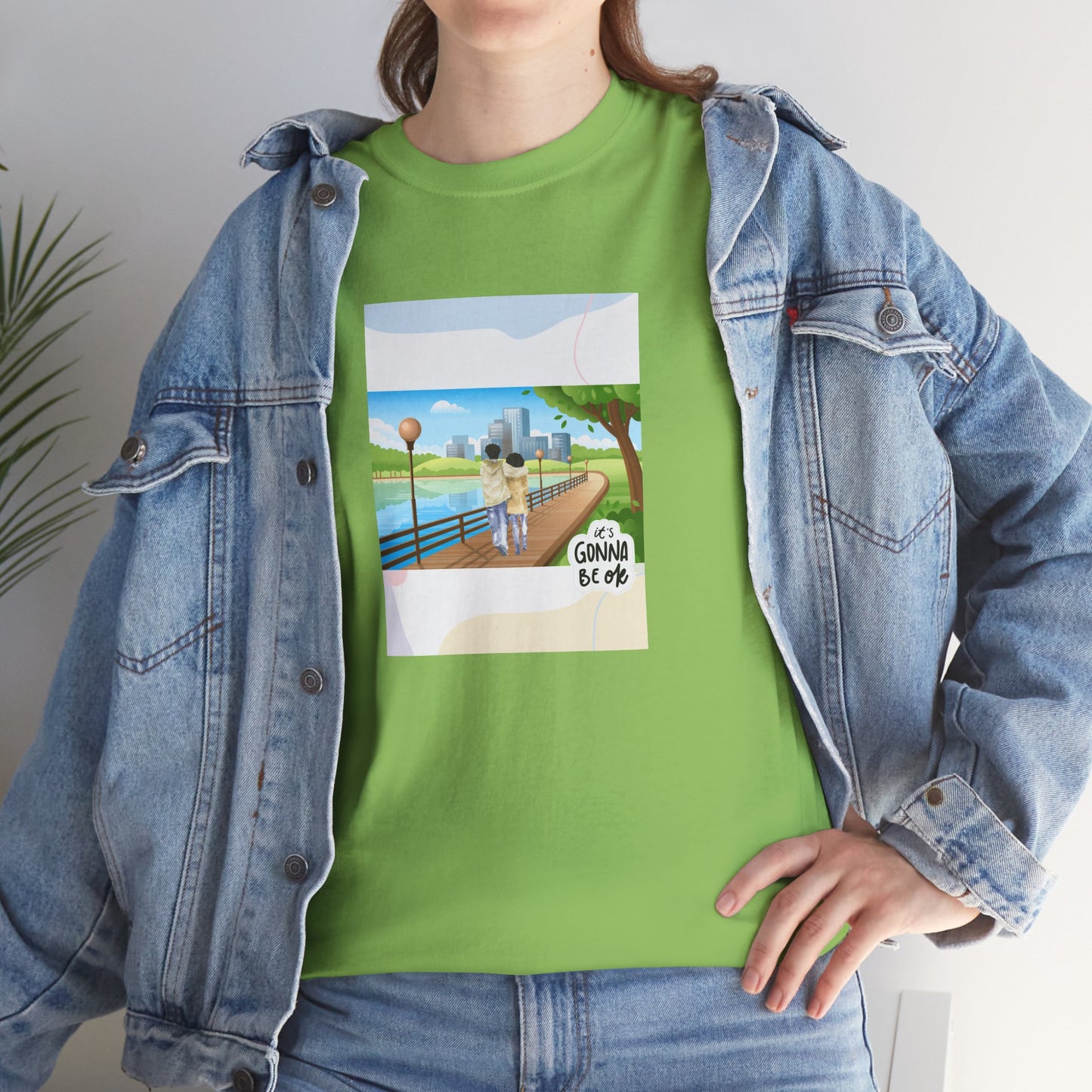 Graphic Tee It's Gonna Be OK Couple Walking Park