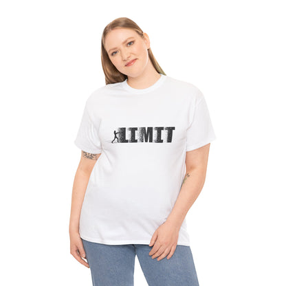 Limit Push Woman Silhouette T-Shirt — Inspirational Fitness Graphic Tee