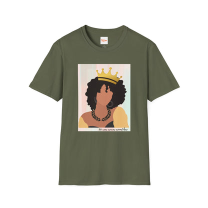Crown Queen T-Shirt, Afro Art, Black Woman T-Shirt