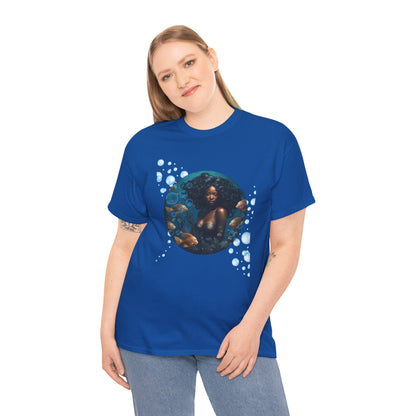 Blue Bubble Mermaid Unisex Tee
