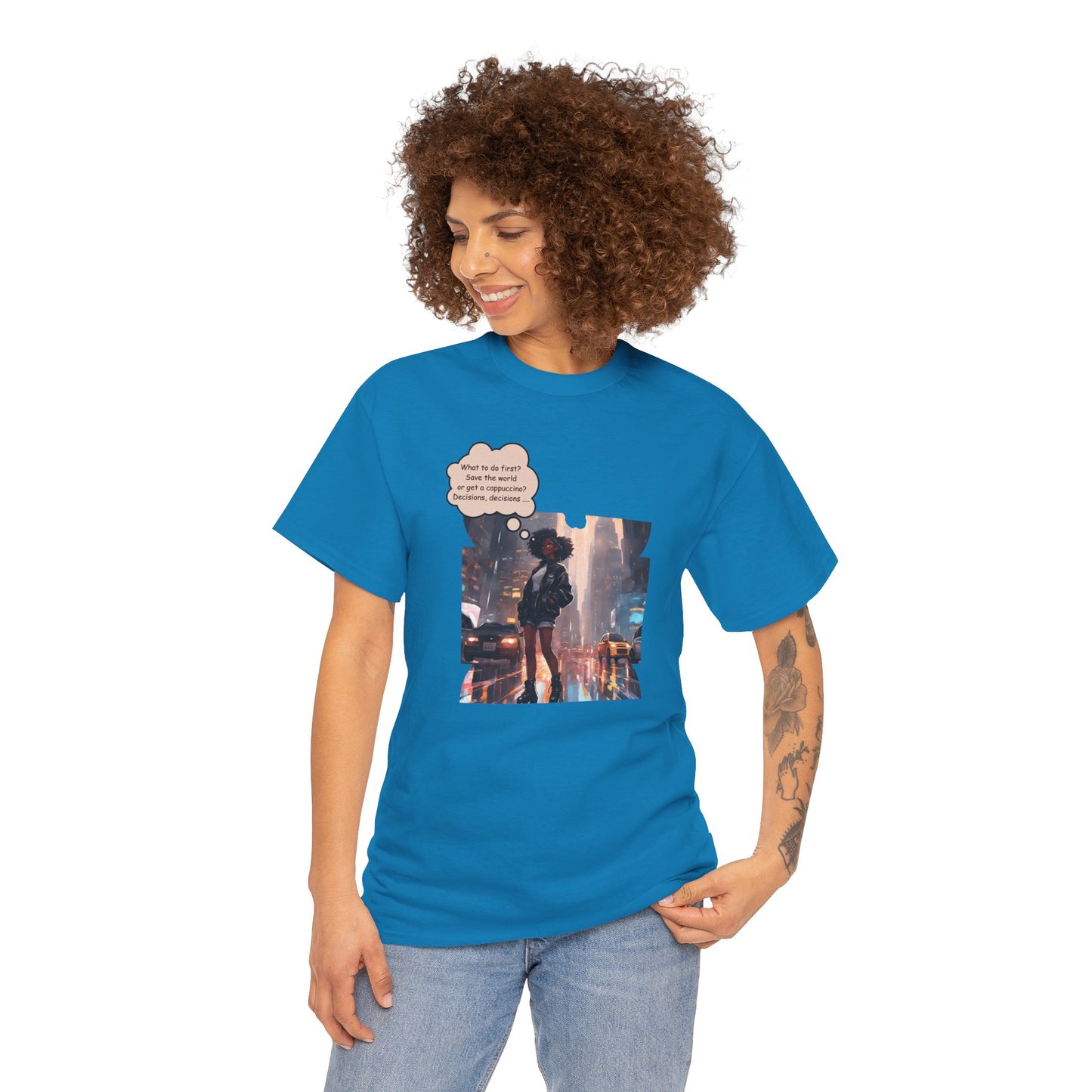 Anime Girl Save the World Tee