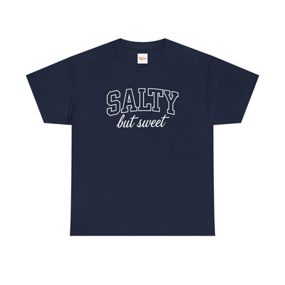 Salty But Sweet Tee — Funny Beach Vibe Cotton T‑Shirt