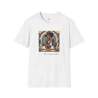 Art Deco Woman Classy Contemplation Graphic T-Shirt
