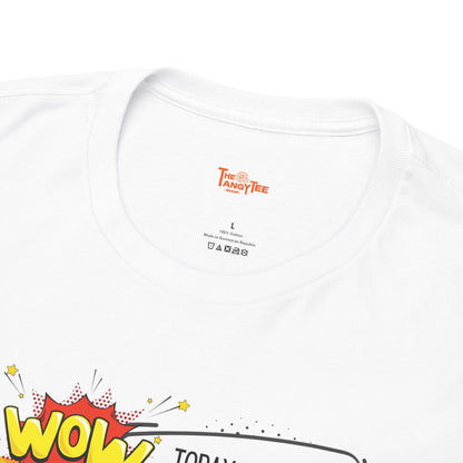Comic Character Graphic Unisex Tee - 'Wow, today was a waste of makeup'