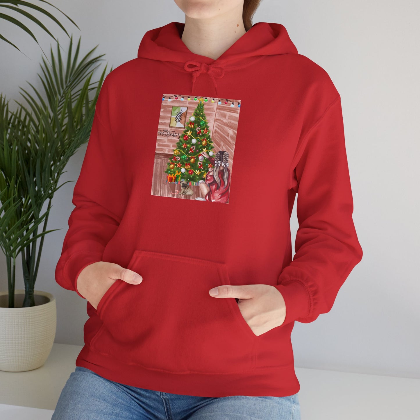 Christmas Girl Hoodie Sweatshirt - Merry Christmas Graphic