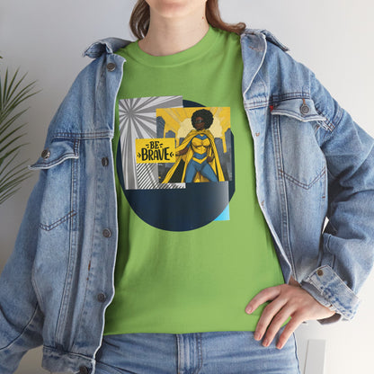 Be Brave Black Female Superhero Tee