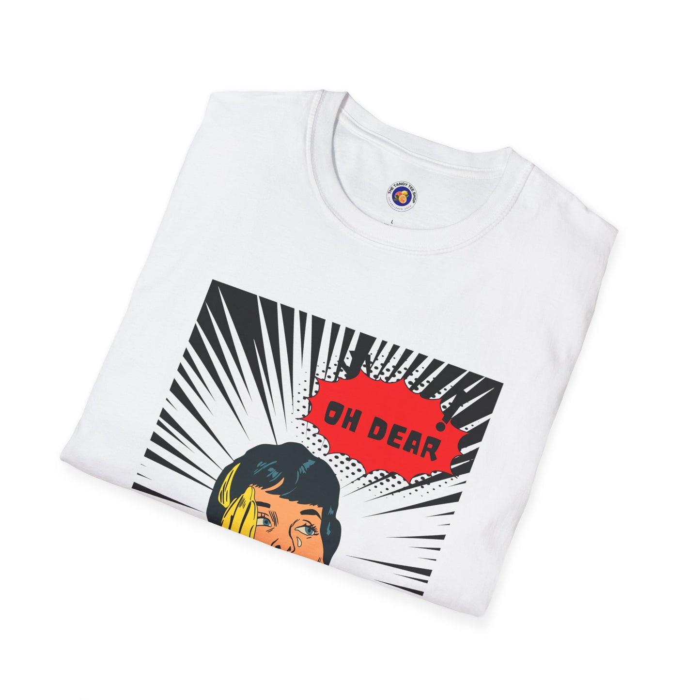 Comic Woman Unisex T-Shirt - 'Oh Dear' Graphic