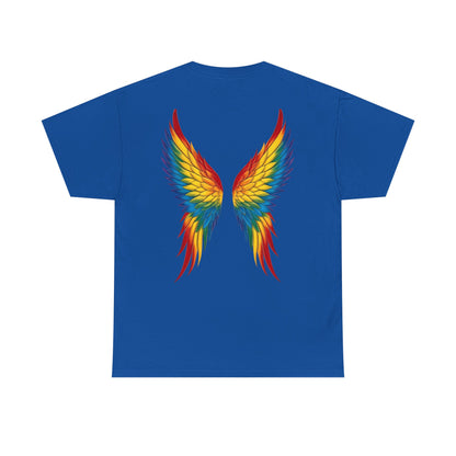 Rainbow Angel Wings T-Shirt — Graphic Back Print