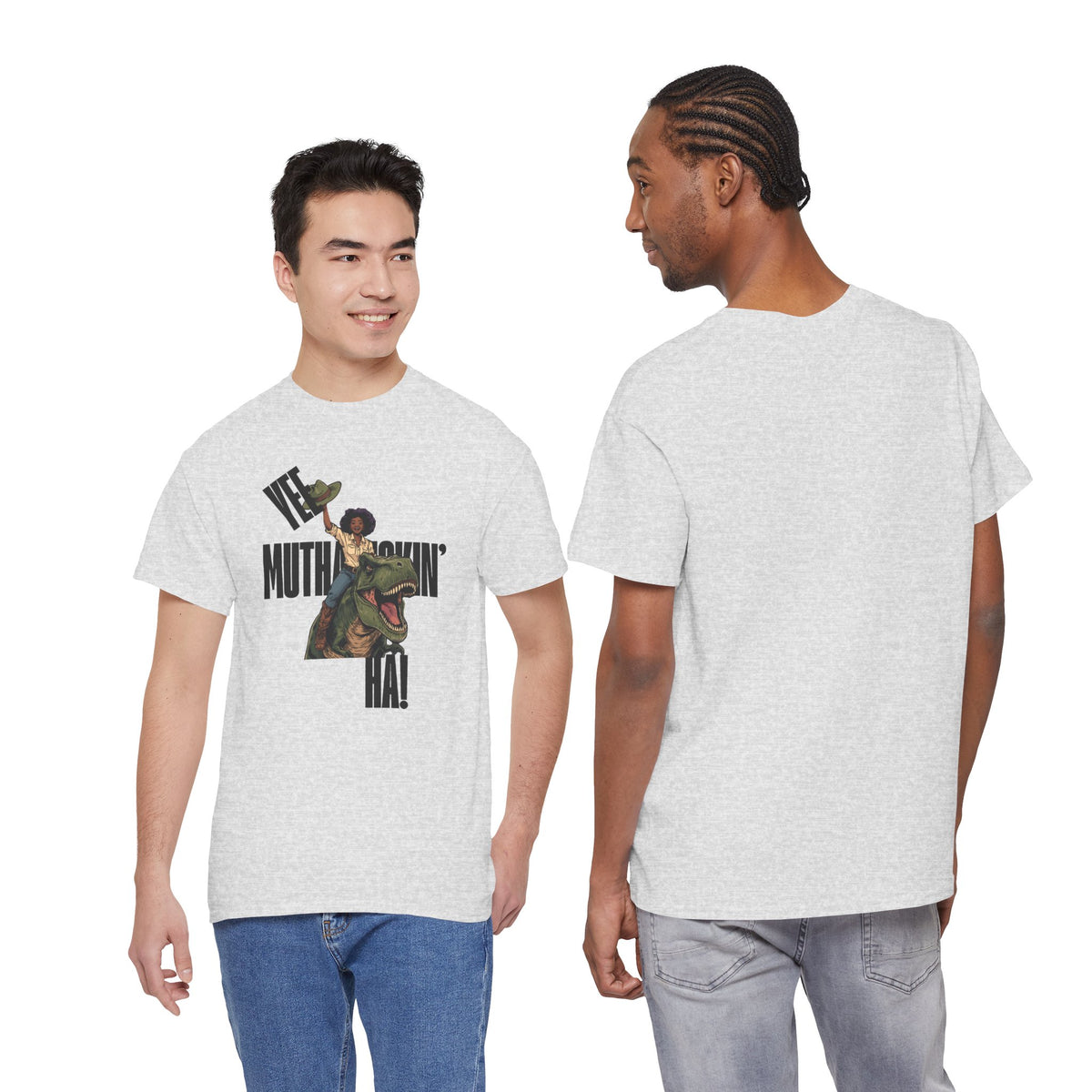 Dinosaur Rider Tee — "Yee Muthafuckin' Ha!" Graphic T-Shirt