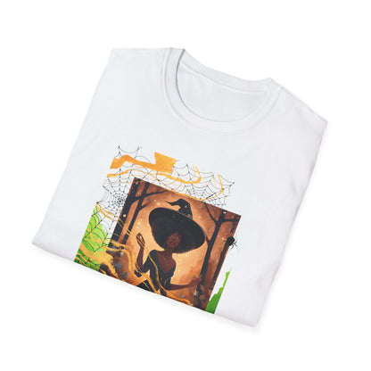 Black Spider Witch Unisex T-Shirt