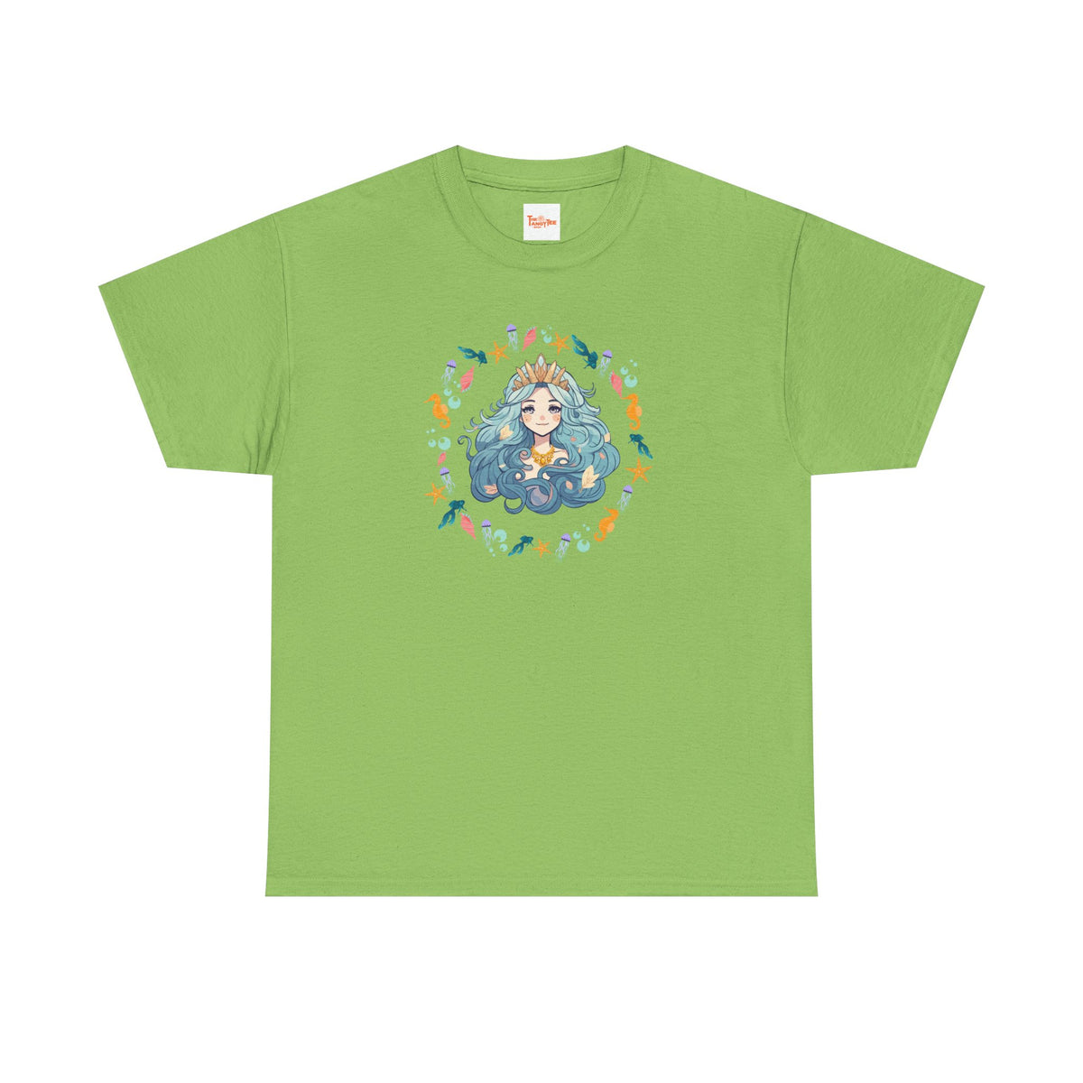 Mermaid Face Tee — Sea Life Graphic T-Shirt