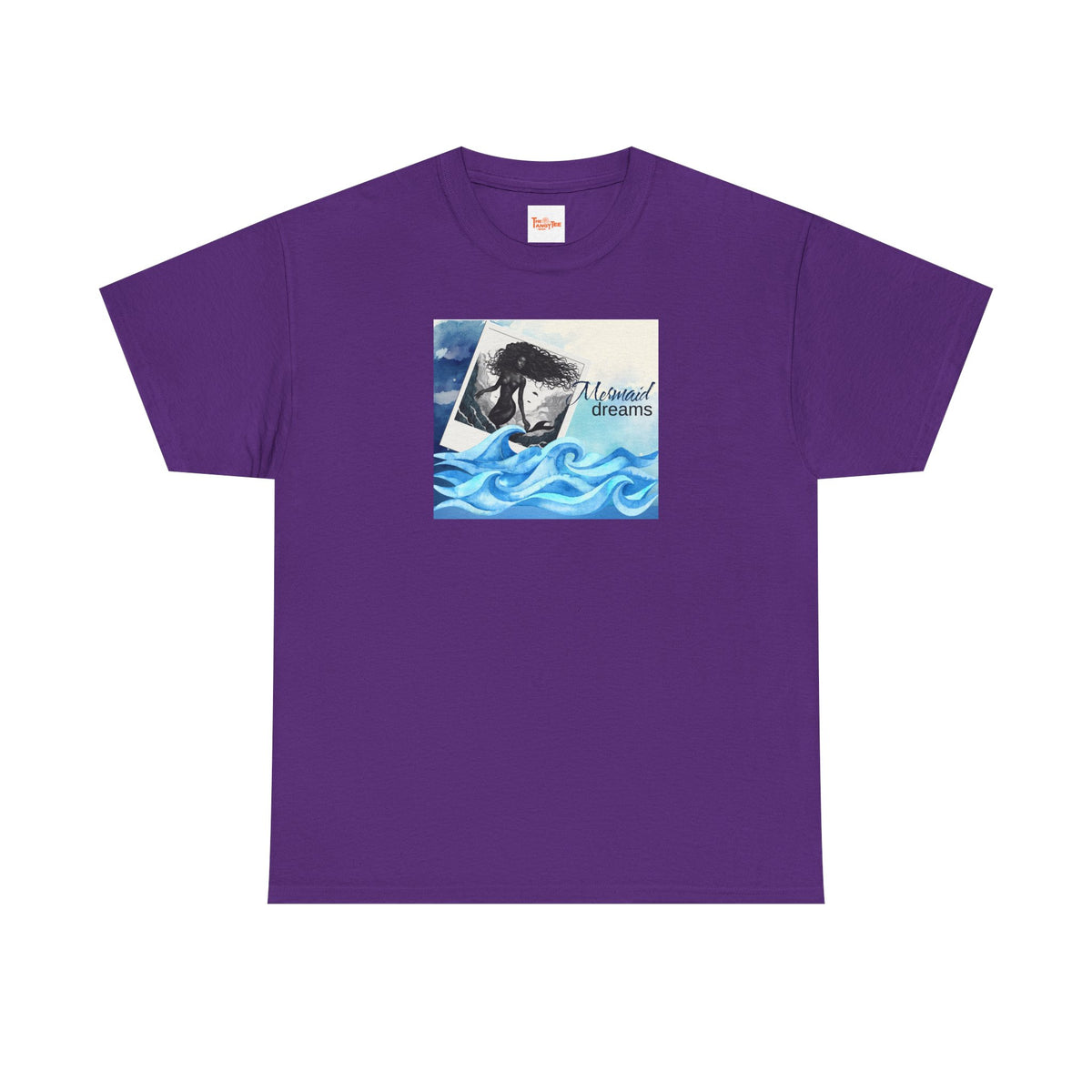 Mermaid Dreams Black Mermaid Graphic T-Shirt
