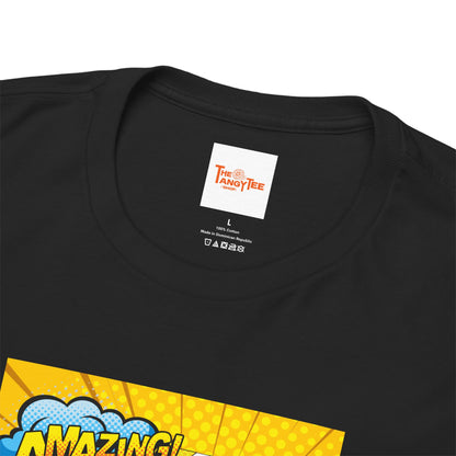 Amazing Black and Yellow Superhero Graphic Tee