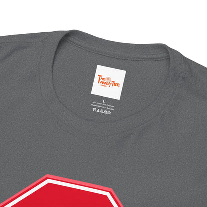 Whoa Graphic Red Octagon Sign Unisex Tee