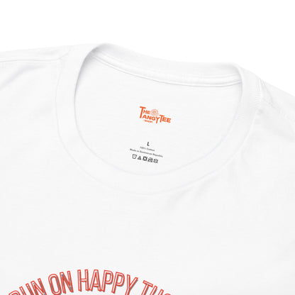 Coffee Lover Tee - Happy Thoughts and Coffee Unisex Heavy Cotton Tee