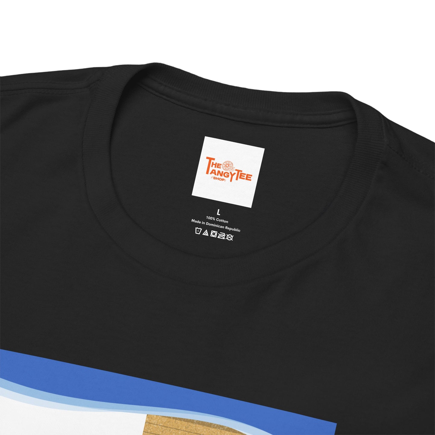 Graphic Tee - Wake up and Smile, Woman and Dog in Bed Design