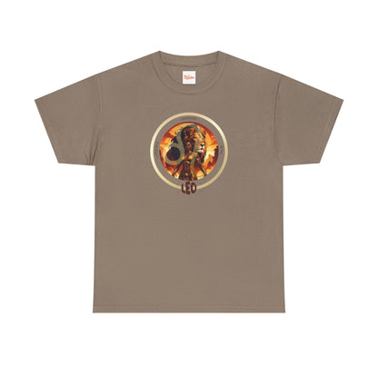 Leo Unisex Tee - Graphic of Black Woman and Lion