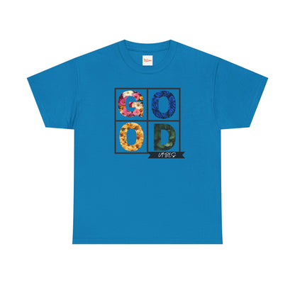 Good Vibes Flower Grid T-Shirt
