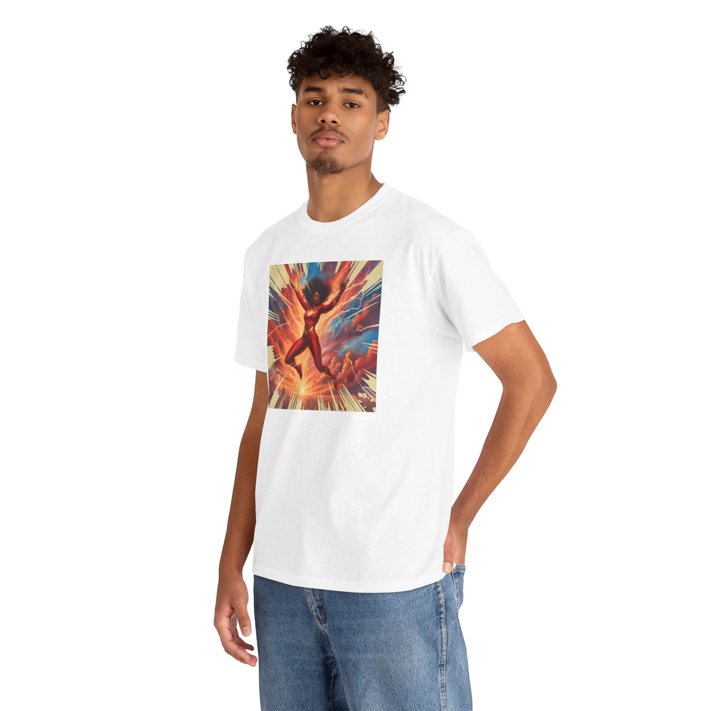 Red Superhero Graphic Tee