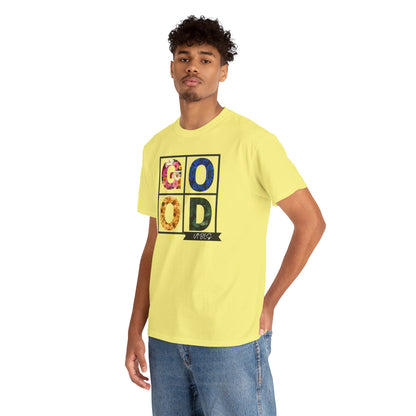 Good Vibes Flower Grid T-Shirt
