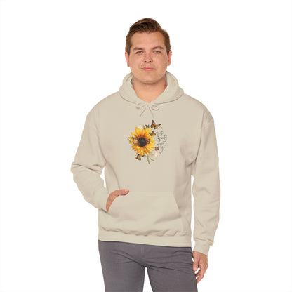 See the Beauty Around You Sunflower & Monarch Hoodie