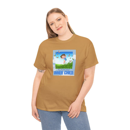 Graphic Tee - Nurture Your Inner Child, Self-Care T-Shirt, Cute Kid Design
