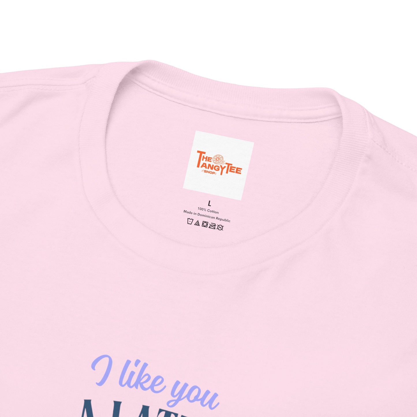 Coffee Lover Tee - I Like You a Latte Unisex Heavy Cotton T-Shirt