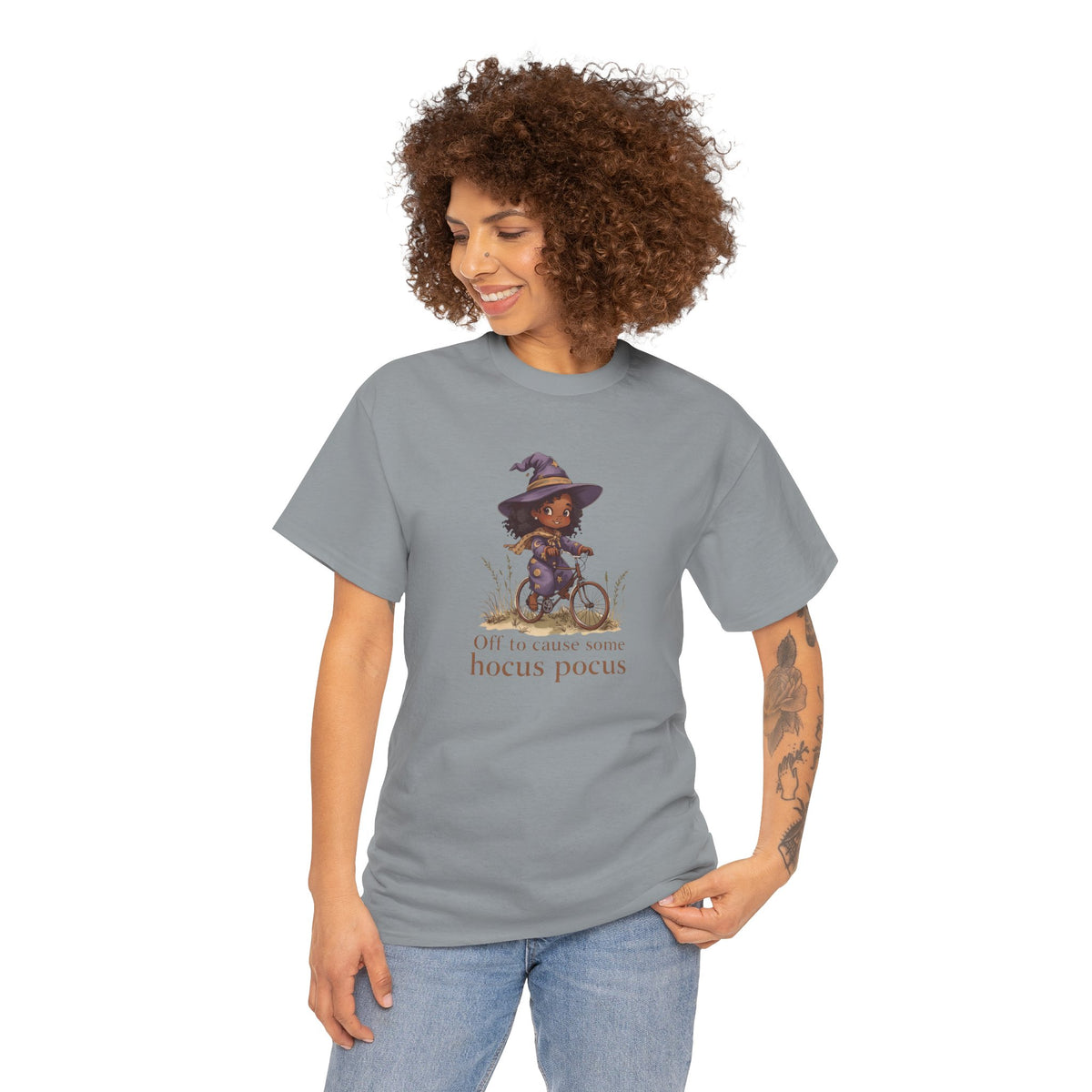 Hocus Pocus Witch Girl Bicycle T-Shirt