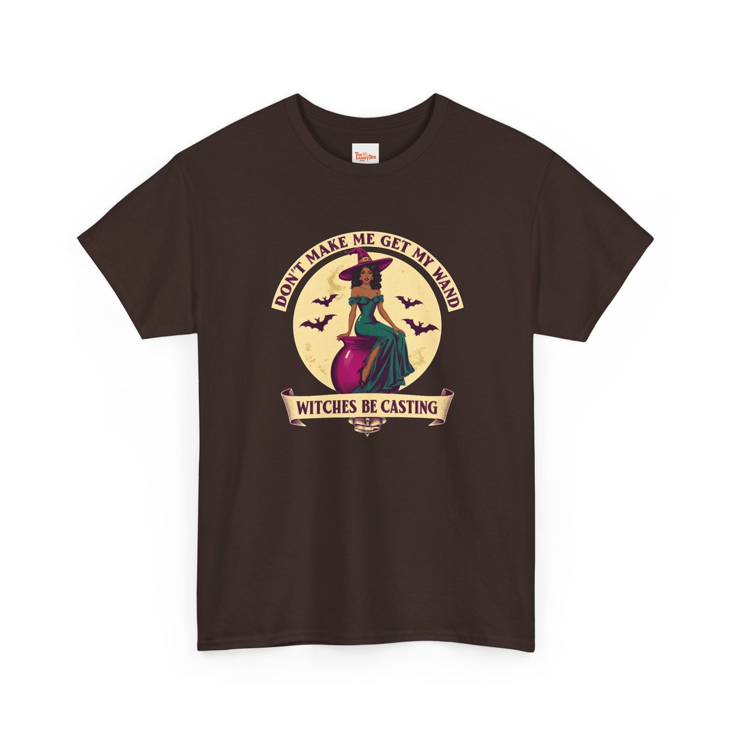 Witches Be Casting Tee — Vintage Witch Halloween T‑Shirt