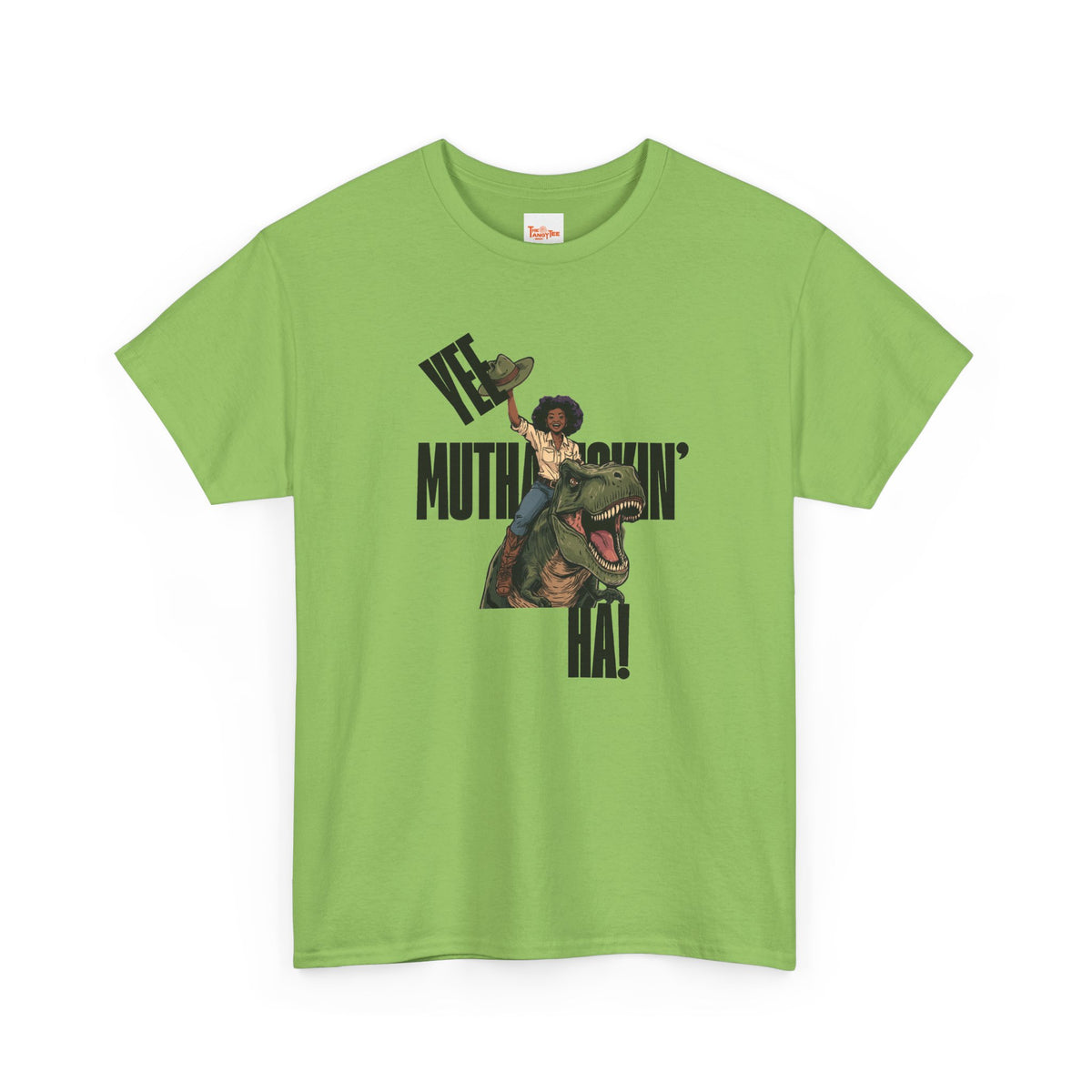 Dinosaur Rider Tee — "Yee Muthafuckin' Ha!" Graphic T-Shirt