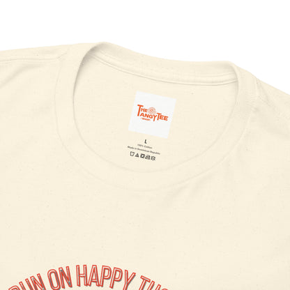 Coffee Lover Tee - Happy Thoughts and Coffee Unisex Heavy Cotton Tee